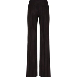Alexander McQueen - Pinstriped Trousers - Black Burgundy - Alexander McQueen Exclusive Luxury Collection - Avvenice