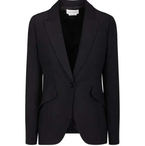 Alexander McQueen - Single Breasted Blazer - Black - Alexander McQueen Exclusive Luxury Collection - Avvenice