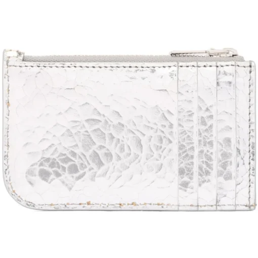 Alexander McQueen - Sling Zip Around Pouch - Silver - Alexander McQueen Exclusive Luxury Collection - Avvenice