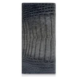 Ammoment - Caiman in Degrade Coal New Age - Leather Breast Wallet - Avvenice