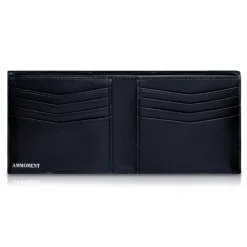 Ammoment - Caiman in Degrade Coal New Age - Leather Bifold Wallet - Avvenice