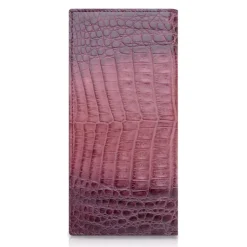 Ammoment - Caiman in Degrade Terracota-Black - Leather Breast Wallet - Avvenice