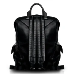 Ammoment - Caiman in Degrade Navy-Black - Leather Zane Large Backpack - Avvenice