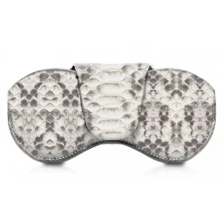 Ammoment - Eyeglass Case - Python in Roccia - Luxury Eyeglass Leather Cover - Avvenice