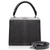 Ammoment - Jena Handbag Small in Python - Pepite Rose - Luxury High Quality Leather Bag - Avvenice