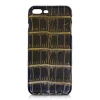 Ammoment - Nile Crocodile in Crack Black and Gold - Leather Cover - iPhone 8 Plus / 7 Plus - Avvenice