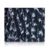 Ammoment - Ostrich in Tahitian Pearl Black - Leather Bifold Wallet with Center Flap - Avvenice