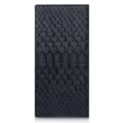 Ammoment - Python in Black - Leather Breast Wallet - Avvenice