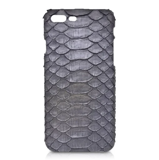 Ammoment - Python in Calcite Grey - Leather Cover - iPhone 8 Plus / 7 Plus - Avvenice