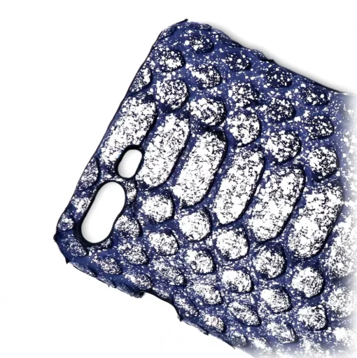 Ammoment - Python in Demeter Silver - Leather Cover - iPhone 8 Plus / 7 Plus - Avvenice