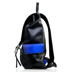 Ammoment - Python in Petale Blue - Leather Zane Large Backpack - Avvenice