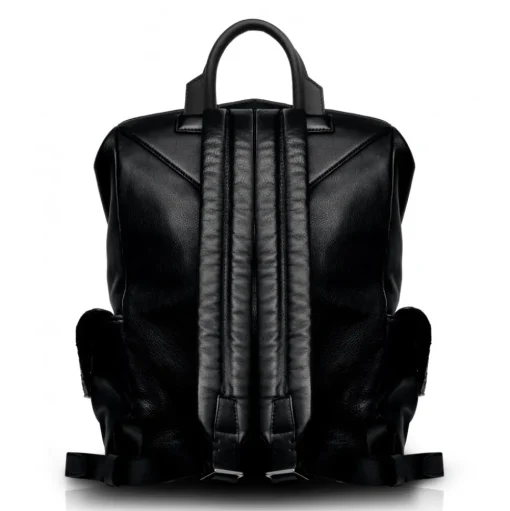 Ammoment - Python in Petale Blue - Leather Zane Large Backpack - Avvenice