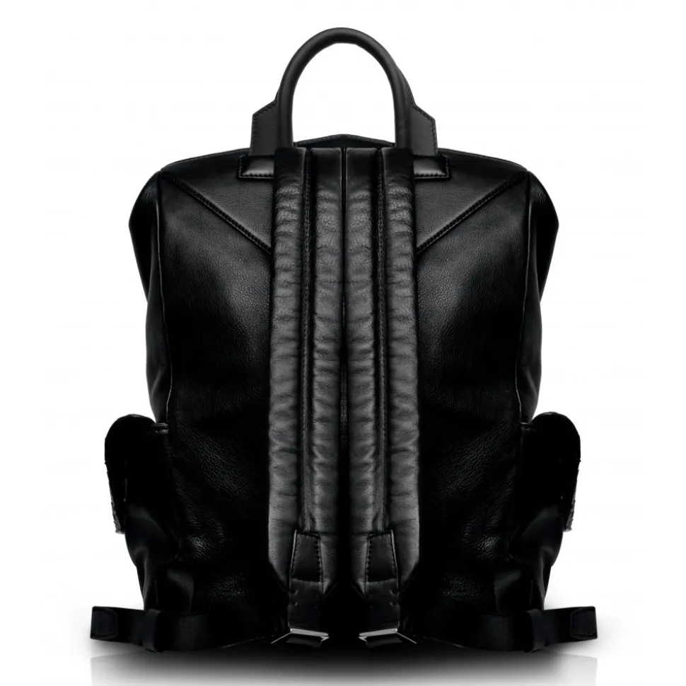 Ammoment - Python in Roccia - Leather Zane Large Backpack - Avvenice