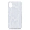 Ammoment - Python in Saba White - Leather Cover - iPhone X - Avvenice