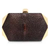 Ammoment - Stingray in Glitter Metallic Brown - Minaudiere - Leather Bag - Avvenice