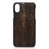 Ammoment - Stingray in Glitter Metallic Brown - Leather Cover - iPhone X - Avvenice