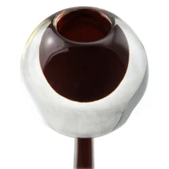 Ars Cenedese Murano - Set of Sommerso Candlesticks - Monocolor Red - Candlesticks Handmade by Venetian Glassmasters - Luxury - Avvenice