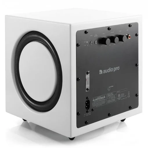 Audio Pro - Addon C-SUB - White - High Quality Subwoofer - WLAN Multi-Room - Airplay, Stereo, Bluetooth, Wireless, WiFi - Avvenice