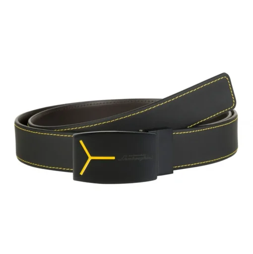 Automobili Lamborghini - Belt - Black and Dark Brown - Made in Italy - Luxury Exclusive Collection - Avvenice