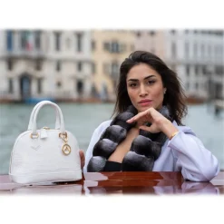 Avvenice - Annie - Cashmere and Chinchilla Coat - Loro Piana Cashmere - Furs - Coats - Luxury Exclusive Collection - Avvenice