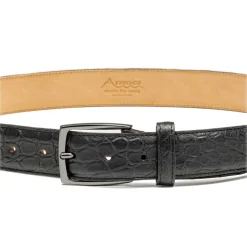 Avvenice - Astrea - Crocodile Belt - Black - Handmade in Italy - Exclusive Luxury Collection - Avvenice