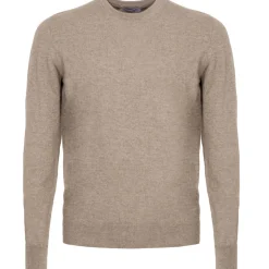 Avvenice - Athus - Man Loro Piana Cashmere Crew Neck Sweater - Tundra - Knitwear - Luxury Exclusive Collection - Avvenice
