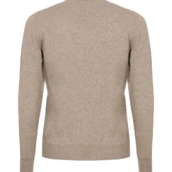 Avvenice - Athus - Man Loro Piana Cashmere Crew Neck Sweater - Tundra - Knitwear - Luxury Exclusive Collection - Avvenice