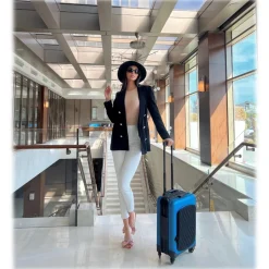Avvenice - Aura - Aluminum and Carbon Fiber Trolley - Light Blue - Handmade in Italy - Exclusive Luxury Collection - Avvenice
