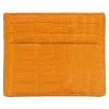 Avvenice - Crocodile Credit Card Holder - Orange - Handmade in Italy - Exclusive Luxury Collection - Avvenice