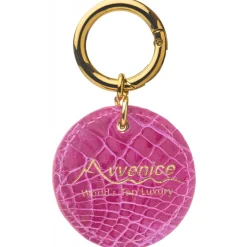 Avvenice - Crocodile Pendant - Pearly Fuchsia - Keychain - Handmade in Italy - Exclusive Luxury Collection - Avvenice