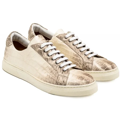 Avvenice - Crocodile Sneakers - Himalaya - Handmade in Italy - Exclusive Luxury Collection - Avvenice
