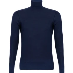Avvenice - Finis - Man Loro Piana Extrafine Cashmere Turtleneck Sweater - Blue - Knitwear - Luxury Exclusive Collection - Avvenice
