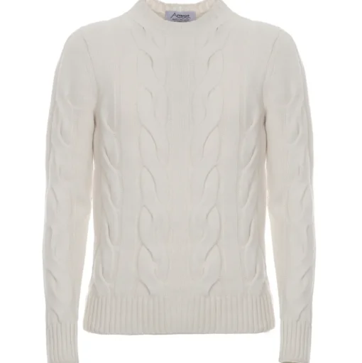 Avvenice - Heaven - Man Loro Piana Cashmere Sweater - White - Knitwear - Luxury Exclusive Collection - Avvenice