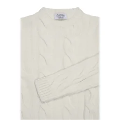 Avvenice - Heaven - Woman Loro Piana Cashmere Sweater - White - Knitwear - Luxury Exclusive Collection - Avvenice