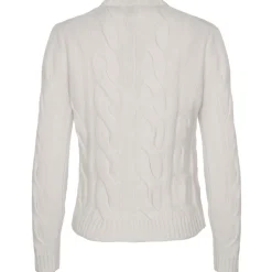 Avvenice - Heaven - Woman Loro Piana Cashmere Sweater - White - Knitwear - Luxury Exclusive Collection - Avvenice