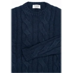 Avvenice - Heaven - Woman Loro Piana Cashmere Sweater - Blue - Knitwear - Luxury Exclusive Collection - Avvenice