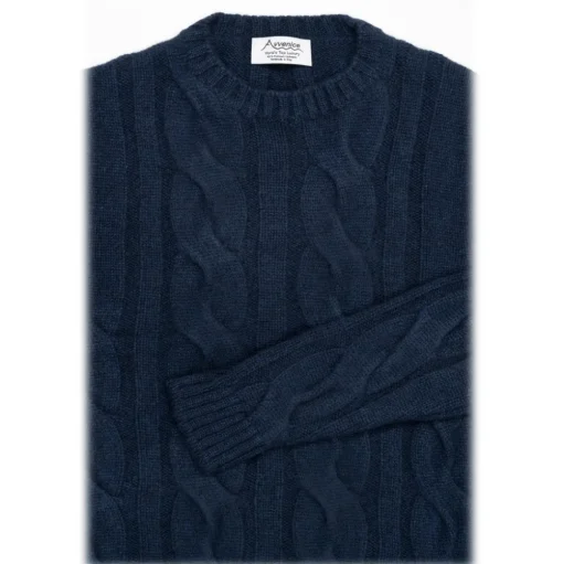 Avvenice - Heaven - Woman Loro Piana Cashmere Sweater - Blue - Knitwear - Luxury Exclusive Collection - Avvenice