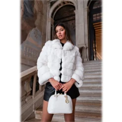 Avvenice - Imperium - Crocodile Bag - Pearly White - Handmade in Italy - Exclusive Luxury Collection - Avvenice