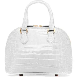 Avvenice - Imperium - Crocodile Bag - Pearly White - Handmade in Italy - Exclusive Luxury Collection - Avvenice