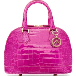 Avvenice - Imperium - Crocodile Bag - Pearly Fuchsia - Handmade in Italy - Exclusive Luxury Collection - Avvenice