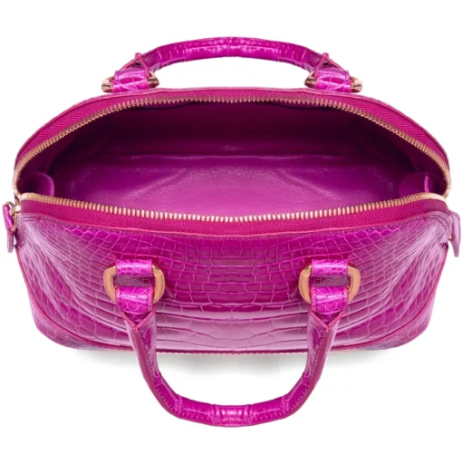 Avvenice - Imperium - Crocodile Bag - Pearly Fuchsia - Handmade in Italy - Exclusive Luxury Collection - Avvenice