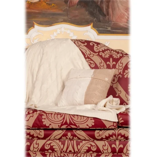 Avvenice - Loro Piana Cashmere Braided Cushion - Cream - Home - Luxury Exclusive Collection - Avvenice