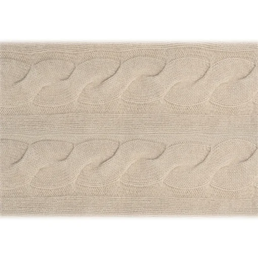 Avvenice - Loro Piana Cashmere Braided Cushion - Cream - Home - Luxury Exclusive Collection - Avvenice