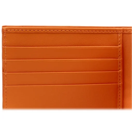 Avvenice - Premium Leather Wallet - Orange - Handmade in Italy - Exclusive Luxury Collection - Avvenice