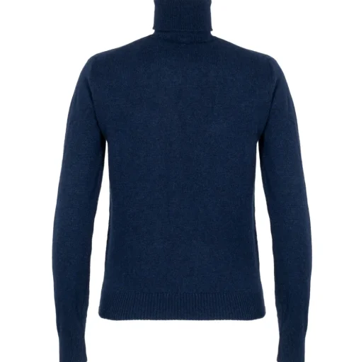 Avvenice - Theria - Woman Loro Piana Cashmere Turtleneck Sweater - Blue - Knitwear - Luxury Exclusive Collection - Avvenice