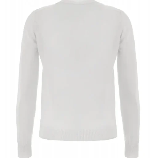 Avvenice - Theria - Woman Loro Piana Cashmere Crew Neck Sweater - White - Knitwear - Luxury Exclusive Collection - Avvenice