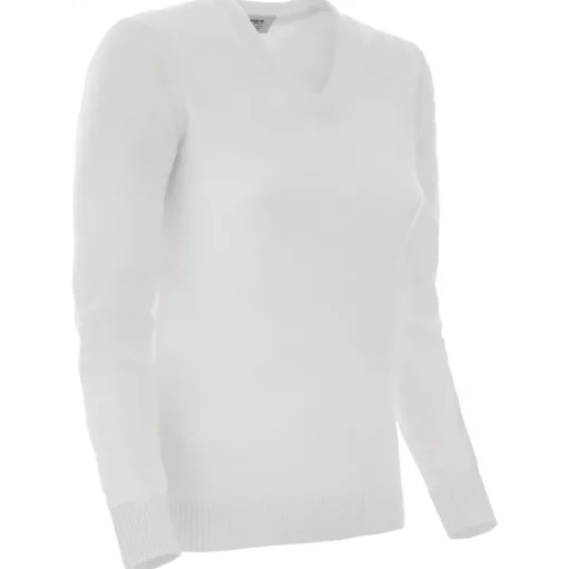 Avvenice - Theria - Woman Loro Piana Cashmere V-Neck Sweater - White - Knitwear - Luxury Exclusive Collection - Avvenice