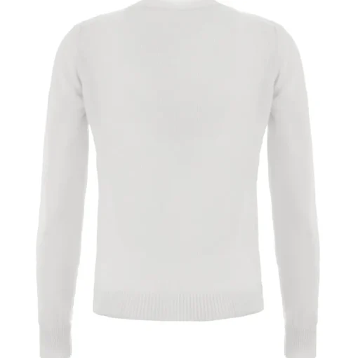 Avvenice - Theria - Woman Loro Piana Cashmere V-Neck Sweater - White - Knitwear - Luxury Exclusive Collection - Avvenice
