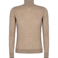 Avvenice - Theria - Woman Loro Piana Cashmere Turtleneck Sweater - Tundra - Knitwear - Luxury Exclusive Collection - Avvenice