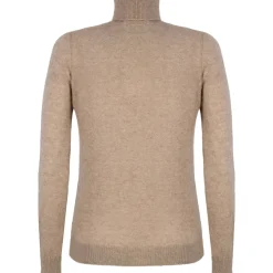 Avvenice - Theria - Woman Loro Piana Cashmere Turtleneck Sweater - Tundra - Knitwear - Luxury Exclusive Collection - Avvenice